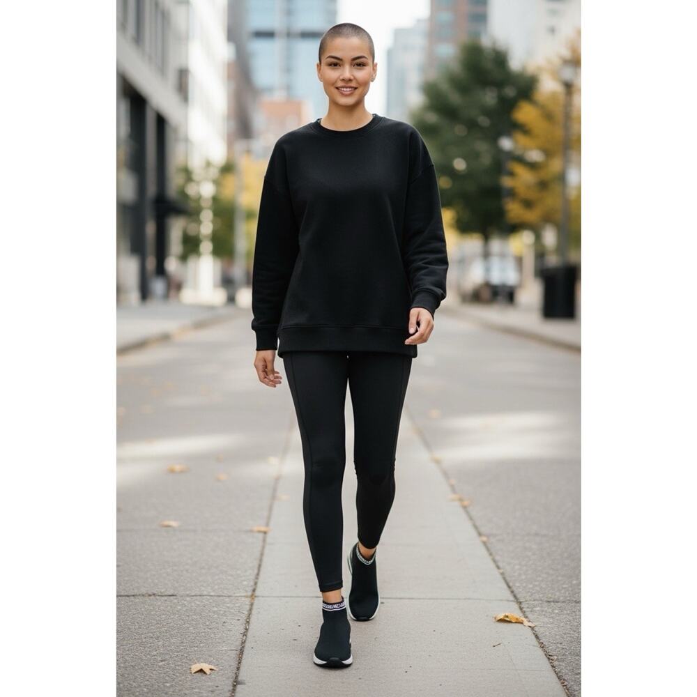 Michael Kors Skyler Slip On Stretch Knit Wedge Sneakers Black Chrome Size 11 - Picture 2 of 7